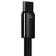 Кабель Baseus Tungsten Gold Fast Charging Data Cable USB to Type-C 100W 1m Black - зображення 6