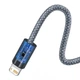 Кабель Baseus Dynamic Series Fast Charging Data Cable USB to iP 2.4A 1m Slate Gray - изображение 5