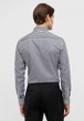 Мужская черная рубашка в белую полоску SLIM FIT размер 40 - изображение 3