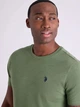 Футболка хлопковая длинная мужская U.S. Polo Assn 113904-0400A(Mossmountain Heather) M Зеленая (786662461860) - зображення 4