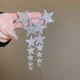Сережки зі стразами у формі зірок "Stars", срібло - изображение 5
