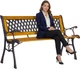 Drewniana ławka ogrodowa ModernHome by Multistore 126 x 51 cm (WYI-XG2072) - obraz 7