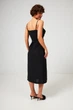 Сукня міді з перекрутом на тонких бретелях Wear me XS Чорний (16_25_WM006_11395) - изображение 3