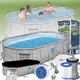 Каркасный семейный бассейн овальный Bestway 56716 549х274х122 см с фильтром и лестницей на 13420 л. - изображение 1