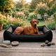 Уличная лежанка для больших собак BOSYAK Outdoor Waterproof 120x100 Черная (от 30 кг) - изображение 1