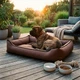 Уличная лежанка для самых больших собак BOSYAK Outdoor Waterproof 145х115 Коричневая (для гигантских пород) - изображение 2