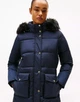 Женская куртка-пуховик Tommy Hilfiger Classic удлиненная Premium (Long Parka) — водонепроницаемая, съемный капюшон и мех (Detachable Hood & Fur) M темно-синяя - изображение 2