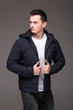 Куртка мужская осенняя весенняя с капюшоном 3XL синяя (2479) - изображение 8