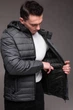 Куртка Side мужская демисезонная теплая с капюшоном XL серая (2491) - изображение 4