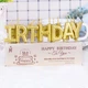 Набор свечей для торта Pelican "Happy Birthday" золото 3427 - изображение 3