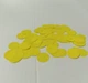 Конфеті кружечки 12ммх12мм 50гр жовтий 3987 - зображення 1