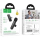 Петличний бездротовий мікрофон Hoco L20 Fair Type-C Black - зображення 5