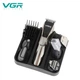 Машинка для стрижки VGR V-029 акумуляторна 6 в 1, тример для бороди, вусів, носа і тіла, професійна машинка з насадками, USB зарядка, Li-Ion, 100 хв роботи - изображение 6