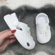 Кроксы детские ЭВА для девочки Dago Style белые с джибитсами 32р (20,2 см) 7172-3 - изображение 7