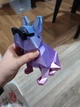 Статуетка французький бульдог в окулярах у стилі лоу-полі. Aivory - изображение 1