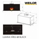 Кухонная вытяжка с управлением жестами Weilor LUMINA WBG 68 BLACK, черная полновстроенная мощная вытяжка на кухню - изображение 9
