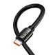 Кабель HOCO U143 Joy charging data cable Type-C to Type-C 240W 5A 1.2m Black - изображение 4