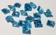 Квадратный голубой куб. циркон 5 MM (2858) - изображение 5