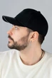 Бейсболка кашемировая мужская Braxton "Signature Cap", козырек экокожа нашивка(6104), Черный - изображение 2