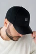 Бейсболка кашемировая мужская Braxton "Signature Cap", козырек экокожа нашивка(6104), Черный - изображение 4