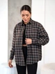 Женская рубашка хлопковая оверсайз в клетку из фланели Teamv Flanel Коричневая XS - изображение 1