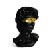 Скульптура погруддя Давида RESTEQ чорного кольору. Фігурка для інтер'єру Давид 15 см. Декор бюст Давид - зображення 3