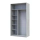 Шкаф купе Doros Сити Лайт Сосна Натти 2 ДСП 120х60х225 (DRS-011961) - изображение 3