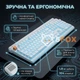 Ігрова механічна клавіатура провідна MEETION MK600MX c RGB підсвічуванням (eng/ua розкладка) white - зображення 2