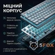 Ігрова механічна клавіатура провідна MEETION MK600MX c RGB підсвічуванням (eng/ua розкладка) white - зображення 6