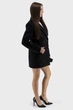 Жіноче вовняне двобортне пальто класичного стилю з англійським коміром Stella Polare (чорний, 44), 118095, 118066 - изображение 3