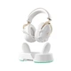 Ігрові бездротові навушники MCHOSE V9 Turbo+ WHITE-GOLD, 2.4 GHz/Bluetooth/USB-C, 7.1, RGB, 60 мм драйвери, док-станція - зображення 2