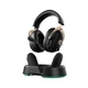 Игровые беспроводные наушники MCHOSE V9 Turbo+ BLACK-GOLD, 2.4 GHz/Bluetooth/USB-C, 7.1, RGB, 60 мм драйверы, док-станция - изображение 1