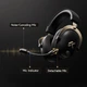 Игровые беспроводные наушники MCHOSE V9 Turbo+ BLACK-GOLD, 2.4 GHz/Bluetooth/USB-C, 7.1, RGB, 60 мм драйверы, док-станция - изображение 7