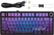 Бездротова ігрова механічна клавітура Aula F75 Contour lines Purple 75%, Hot-Swap, RGB, 2.4GHz/Bluetooth/USB -COPY- - изображение 1