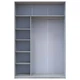 Шкаф купе Doros Сити Лайт Сосна Натти 1 ДСП / 1 зеркало 150х60х225 (DRS-011965) - изображение 5