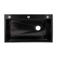 Lidz Handmade H7545B Мийка для кухні інтегрована Decor Black PVD Honeycomb 3,0/1,0 мм LDH7545BDECPVD48373 - зображення 3