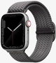 Ремешок UNIQ Aspen для Apple Watch 44/42/45mm Series 1/2/3/4/5/6/7/8/9/SE/SE2 Braided granite grey (8886463676417) - изображение 1