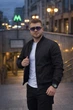 Мужской демисезонный бомбер Challenge / Челлендж водоотталкивающий от Intruder (Черный, L) - изображение 3