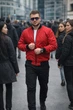 Мужской демисезонный бомбер Challenge / Челлендж водоотталкивающий от Intruder (Красный, L) - изображение 3