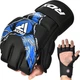 Тренувальні рукавиці RDX GRAPPLING GLOVES NEW AURA F17 чорний, синій Унісекс L - зображення 3