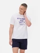 Футболка Primark білий з принтом ECGPE539 XS - изображение 1