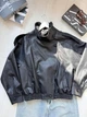 Куртка женская из экокожи черная 42-50 р5041.М544 - изображение 2
