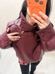 Куртка женская из экокожи бургунди 42-50 р5041.М544.01 - изображение 9