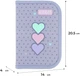 Пенал шкільний Kite Lovely 1 відділення 20.5х14х4 см Сірий (K26-621-3) - зображення 3