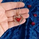 Кулон сердце с камнем и надписью I love you always and forever на цепочке подарок - изображение 9