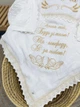 Крыжма для девочки Family Tradition муслин с подкладкой кружево именная вышивка 100х100 см белая Ангел мой, будь со мной - изображение 4