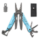 Мультитул 25-в-1 Multitool Pliers универсальный инструмент из нержавеющей стали 420 с набором бит и нейлоновым чехлом, Blue - изображение 1