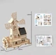Деревянный 3D конструктор Ветряная мельница на солнечной батарее TAKARA TOMY - изображение 2