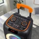 Bluetooth колонка акумуляторна ZXX 80Вт портативна акустична система з мікрофоном FM радіо MP3 плеєр чорна (59ОІ) - зображення 4