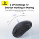 Бездротова комп'ютерна миша Baseus F02 Ergonomic Wireless Mouse (BT 5.3, 800-1600dpi). Black - зображення 8